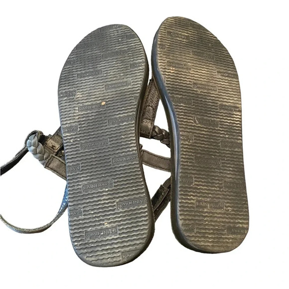 Rainbow T-Strap Leather Sandals - Picture 2 of 7